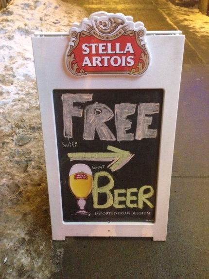 FREE wi-fi, great BEER